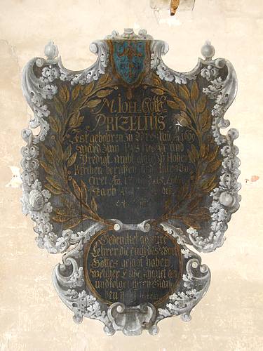 Gedenktafel an Prizelius