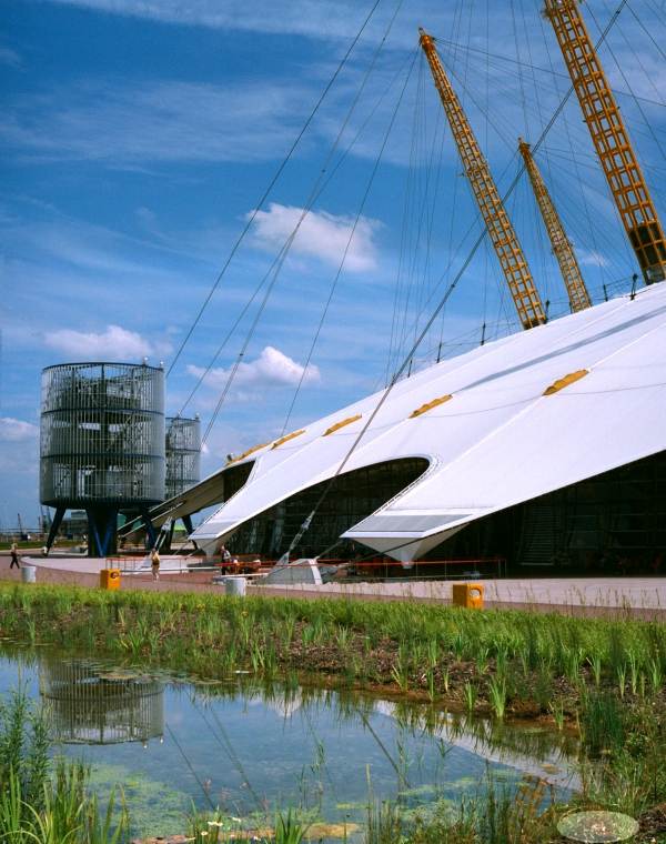 exterior of millenium dome - description below