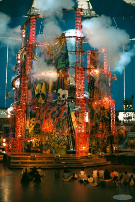 Tower of doom in Millenium show - see description below